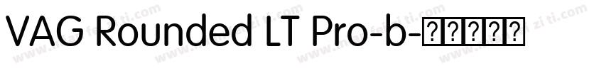 VAG Rounded LT Pro-b字体转换